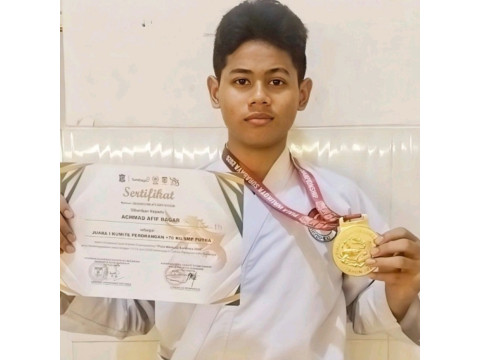 Achmad Afif Bagar Sabet Juara 1 Kejuaraan Karate Piala Walik